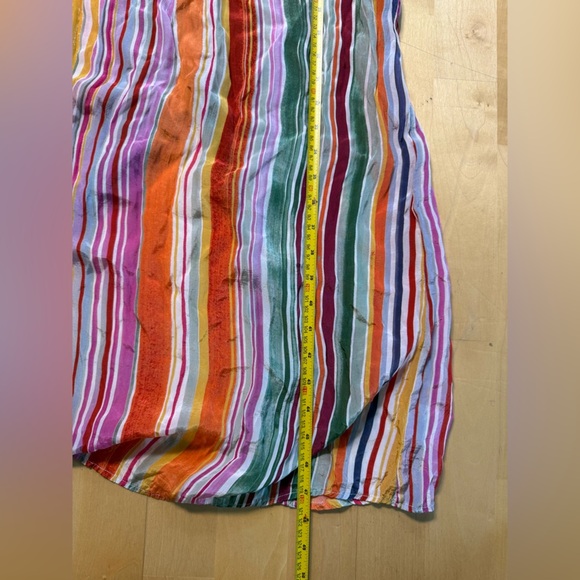 VELVET BY GRAHAM & SPENCER PIA DRESS Colorful Striped Maxi DressSz XS - Picture 7 of 7